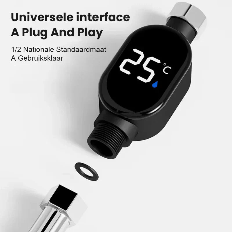 🚿 ¡COMPRA 2 LLEVA 3! 💧 Cabezal de Ducha con Indicador LED - Muestra la Temperatura del Agua con Colores, Fácil Instalación y Ahorro de Energía 🌈📦