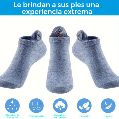 10 Pares de Calcetines Bordados con Carita Sonriente de Dibujos Animados para las Cuatro Estaciones