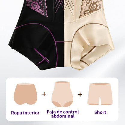 Calzón faja de control abdominal de cintura alta