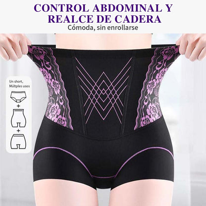 Calzón faja de control abdominal de cintura alta