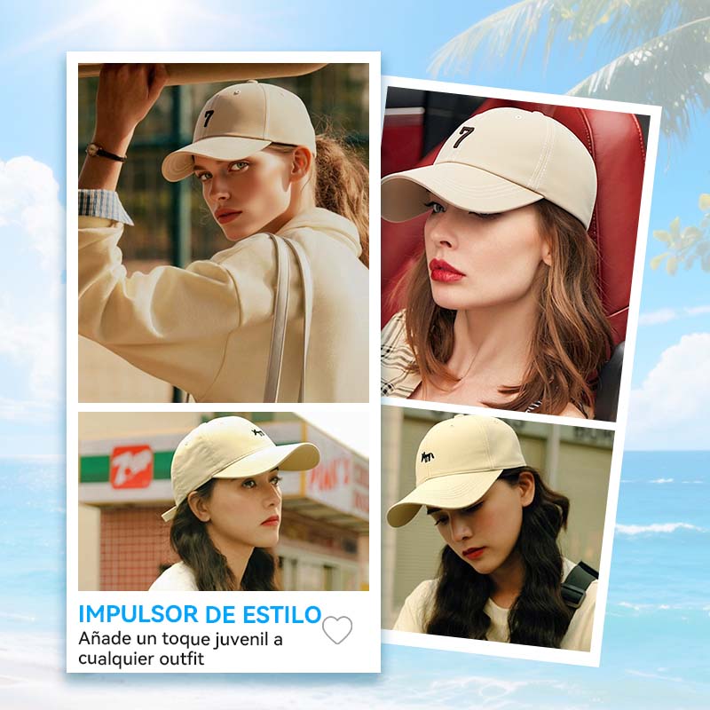 Gorra de Béisbol Versátil con Protección Solar