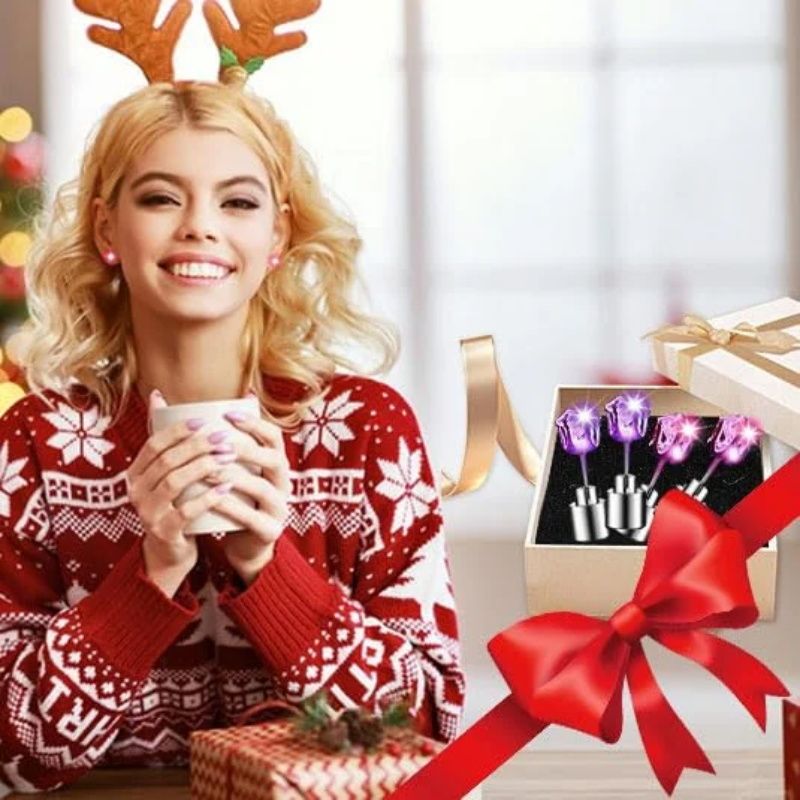 Elegantes pendientes con corona luminosa LED (50 % de descuento)