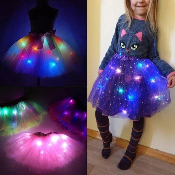 🔥Oferta Express🔥Vestido de tutú LED mágico y luminoso
