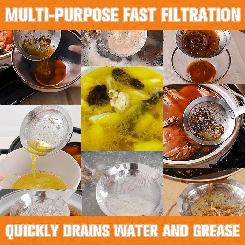 Cuchara Coladora de Aceite de Acero Inoxidable - 🔥Compre 1 y llévese 1 gratis🔥