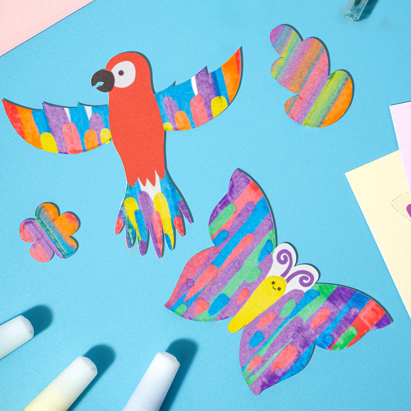 🎁Promoción de Halloween 50 % DE DESCUENTO🎃Set de pintura colorida con raspador para niños🎨