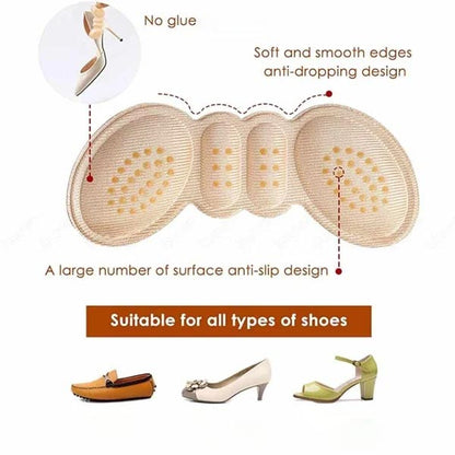 4D Antideslizante Talón Liner Grips