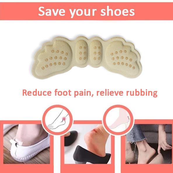 4D Antideslizante Talón Liner Grips