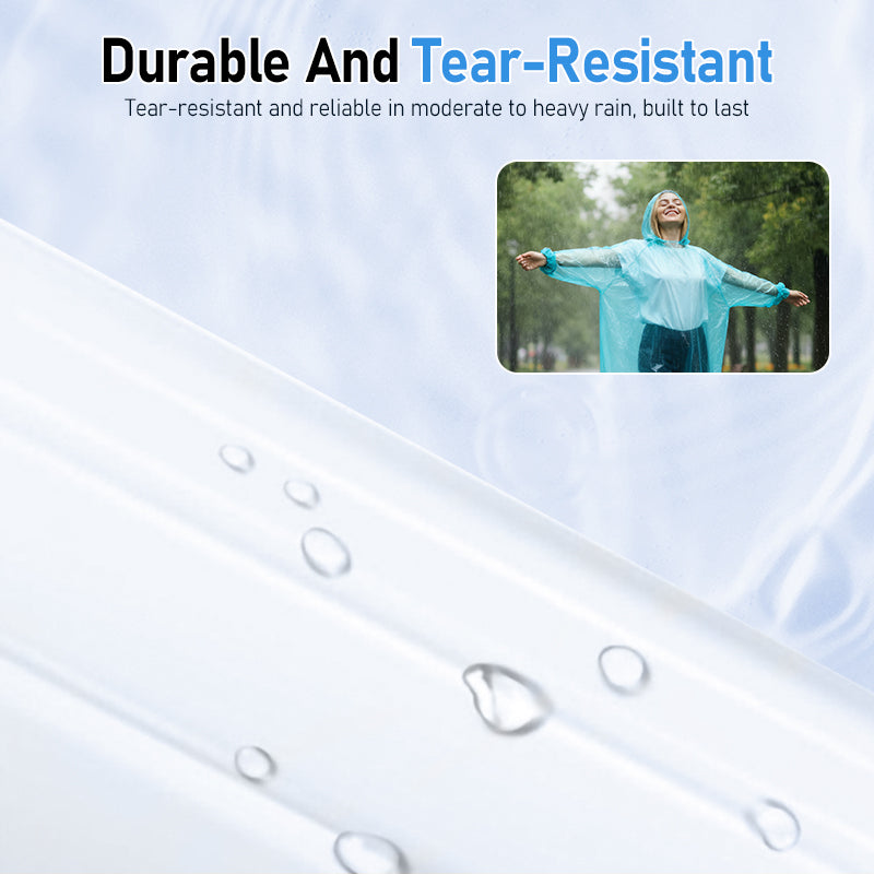 🌧️ ¡COMPRA 2 Y LLÉVATE 1 GRATIS! ✨ Poncho impermeable portátil para adultos: ligero e impermeable, fácil de guardar para uso en emergencias o al aire libre 🏕️📦