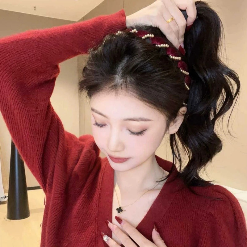 🔥 ¡OFERTA CALIENTE! 🔥 Diadema Vintage de Perlas Artificiales (50% DE DESCUENTO)