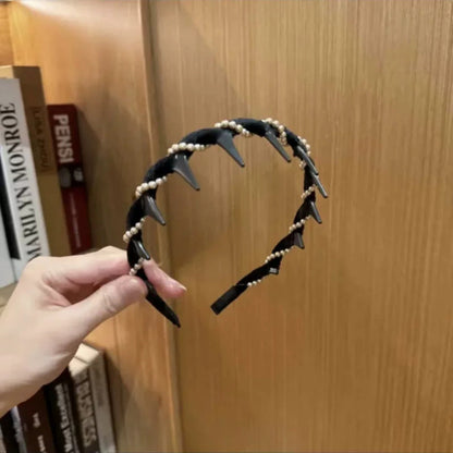 🔥 ¡OFERTA CALIENTE! 🔥 Diadema Vintage de Perlas Artificiales (50% DE DESCUENTO)