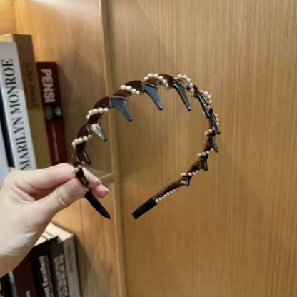 🔥 ¡OFERTA CALIENTE! 🔥 Diadema Vintage de Perlas Artificiales (50% DE DESCUENTO)