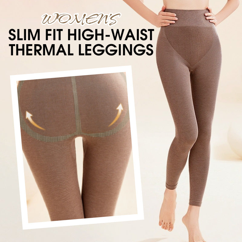 Leggings térmicos de cintura alta y corte ajustado para mujer