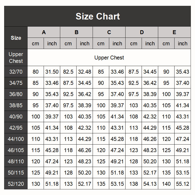 Sujetador anticaída con cierre fronta