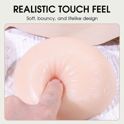 Sujetador de bolsillo con forma de pecho de silicona 2 en 1