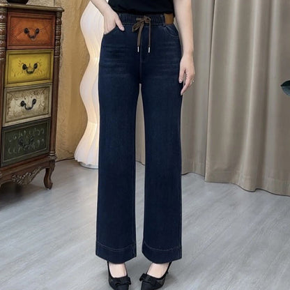 Pantalones rectos de moda informal para mujer