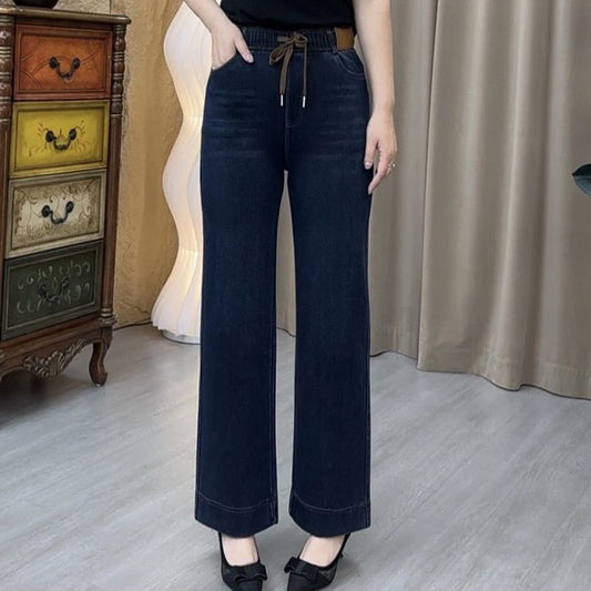 Pantalones rectos de moda informal para mujer