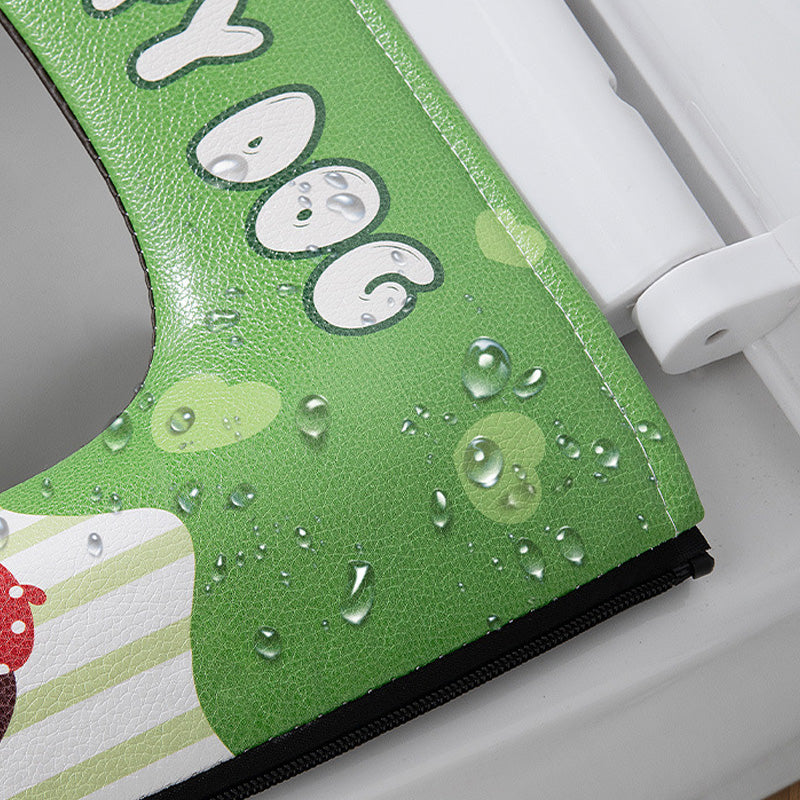 Waterproof Printed Zipper Toilet Seat Cushion