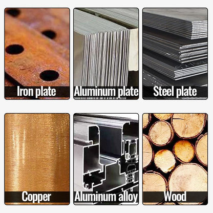 Juego de 6 piezas de brocas espirales compuestas multiuso