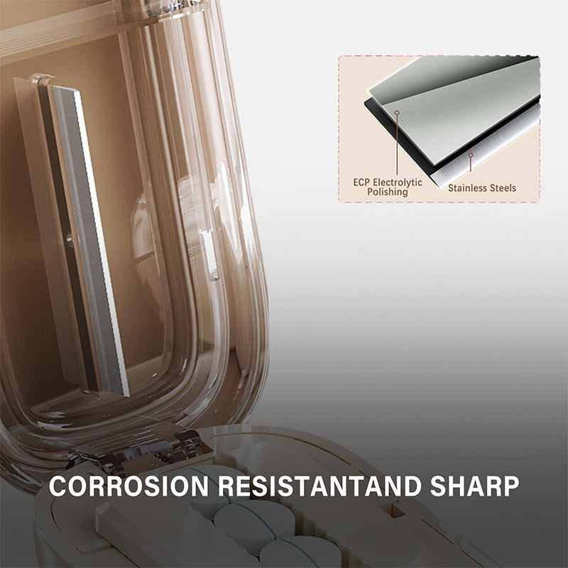 Pastillero portátil con cortado